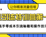 卓凡引流特训营第一期：高手零成本引流秘籍和操作技巧，让你精准流量倍增-优品网赚资源库