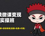 荔枝微课变现实操班：微信号+社群+荔枝微课打造自动化成交闭环系统-优品网赚资源库