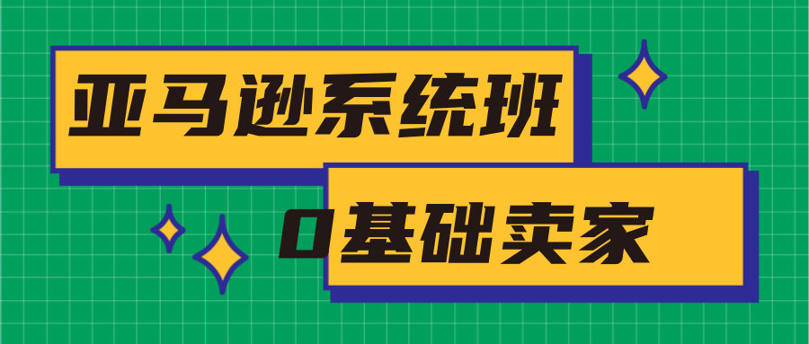 亚马逊系统班，专为0基础卖家量身打造，亚马逊运营流程与架构-优品网赚资源库