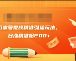 黄岛主引流课：百家号视频精准引流玩法，日涨精准粉200+-优品网赚资源库