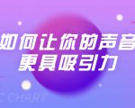刘琪·如何让你的声音更具吸引力(20节课-完结)-优品网赚资源库