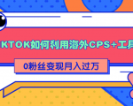 详细解析TIKTOK如何利用海外CPS+工具0粉丝轻松变现月入过万-优品网赚资源库