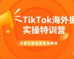 TikTok海外掘金实操特训营：手把手教运营变现赚钱-优品网赚资源库