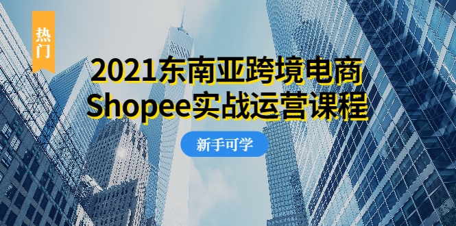 2021东南亚跨境电商Shopee实战运营课程,0基础、0经验、0投资的副业项目-优品网赚资源库
