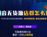 蟹老板·抖音无货源店群怎么做，吊打市面一大片《抖音无货源店群》的课程-优品网赚资源库