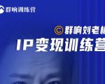 群响刘老板·IP变现训练营第6期：教你搞流量新姿势，IP打造获客私域经营-优品网赚资源库