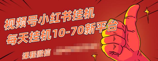 视频号小红书抖音挂机项目,小白无脑操作,按照要求来,单号每天几十米-优品网赚资源库