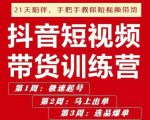 李鲆·抖短音视频带货练训营第五期,手把教手你短视带频货,听照话做,保证出单-优品网赚资源库