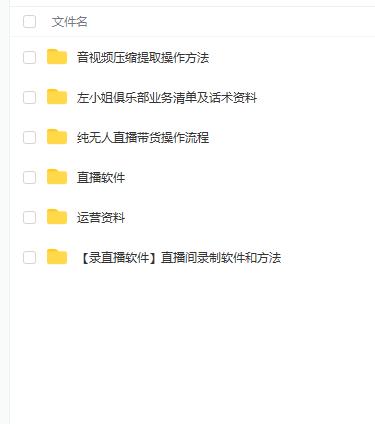 左小姐-直播带货俱乐部十三行、无人直播，全套教程附：工具、文档、话术资料-优品网赚资源库