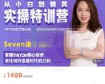 Seven漆:国内&TIKTOK短视频直播训练营，全球直播带货的风口赶紧乘风掘金-优品网赚资源库