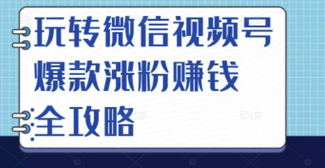 玩转微信视频号爆款涨粉赚钱全攻略，让你快速抓住流量风口，收获红利财富-优品网赚资源库