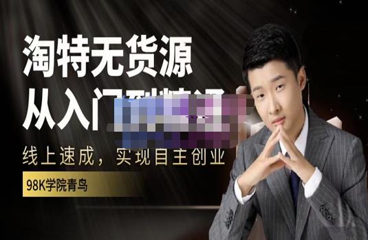 98k学院的淘特无货源线上速成课，从入门到精通，让你最小投入，最高回报-优品网赚资源库