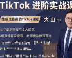 大山老师TikTok进阶实战课：账号详解，流量运营，实战变现，助力你成功出海-优品网赚资源库