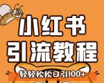 小红书运营引流全系列课程,每天引流100精准粉-优品网赚资源库