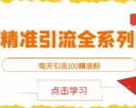 闲鱼精准引流全系列课程，每天引流100精准粉【视频课程】-优品网赚资源库