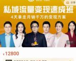 桔子会·私域流量变现速成班，4天拿走月销千万的变现方案 价值12800元-优品网赚资源库