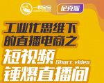 尼克派·工业化思维下的直播电商之短视频锤爆直播间，听话照做执行爆单-优品网赚资源库