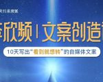 李欣频|文案创造课,0基础可报10天写出“看到就想转”的自媒体文案-优品网赚资源库