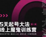 大播·五天起号魔鬼训练营，告别光学不练，逼自己上车，成败与否，5天拿到结果-优品网赚资源库
