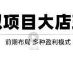 虚拟项目月入几万大店玩法分享，多店操作利润倍增（快速起店盈利）-优品网赚资源库