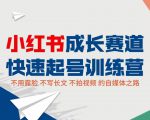 小红书成长赛道快速起号训练营,不露脸不写长文不拍视频,0粉丝冷启动变现之路-优品网赚资源库