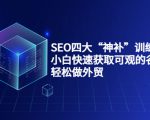 SEO四大“神补”训练营，小白快速获取可观的谷歌流量，轻松做外贸-优品网赚资源库