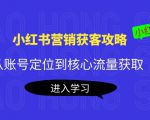 小红书营销获客攻略:从账号定位到核心流量获取,爆款笔记打造-优品网赚资源库