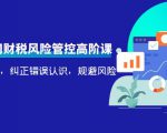电商公司财税风险管控高阶课，梳理疑难点，纠正错误认识，规避风险-优品网赚资源库