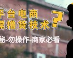 外面收费2980的全平台电商白嫖撸货技术（仅揭秘勿操作-商家防范必看）-优品网赚资源库