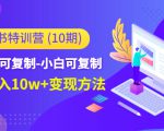 小红书特训营（第10期）低门槛-可复制-小白可复制-独家月入10w+变现方法-优品网赚资源库