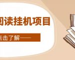 全自动阅读挂机项目，号称单窗10r，全套脚本+教程，小白上手简单-优品网赚资源库