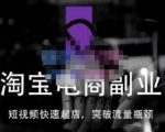 蓝Sir派·淘宝短视频快速起店，替代传统搜索方式，学会做一个不一样的淘宝店-优品网赚资源库
