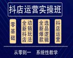 他创传媒·抖音小店系统运营实操课，从零到一系统性教学，抖店日出千单保姆级讲解-优品网赚资源库