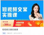 小秋·短视频文案实操课,从0到1教你做短视频的经验技巧-优品网赚资源库