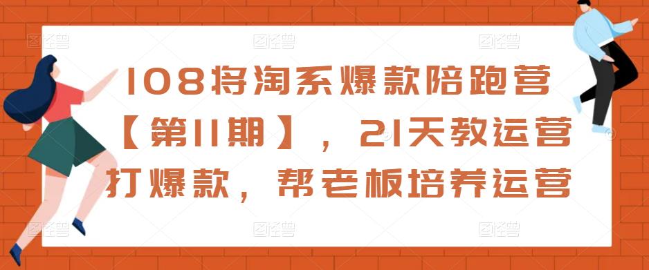 108将淘系爆款陪跑营【第11期】,21天教运营打爆款,帮老板培养运营-优品网赚资源库