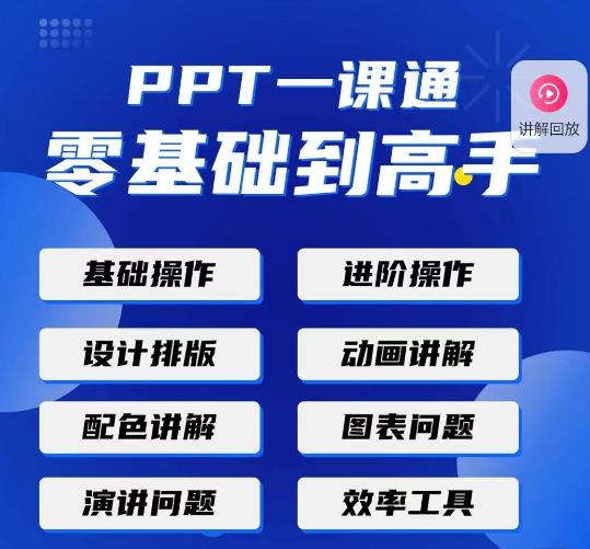 PPT·一课通·0基础到高手:通俗易懂快速掌握PPT的各种应用场合-优品网赚资源库