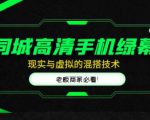 同城高清手机绿幕，直播间现实与虚拟的混搭技术，老板商家必看！-优品网赚资源库