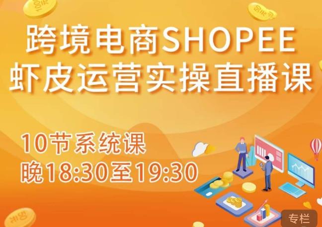 跨境电商Shopee虾皮运营实操直播课，从零开始学，入门到精通（10节系统课）-优品网赚资源库