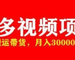 多多带货视频快速50爆款拿带货资格，搬运带货，月入30000【全套脚本+详细玩法】-优品网赚资源库