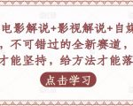 吕哥·电影解说+影视解说+自媒体IP创业,不可错过的全新赛道,给信心才能坚持,给方法才能落地-优品网赚资源库