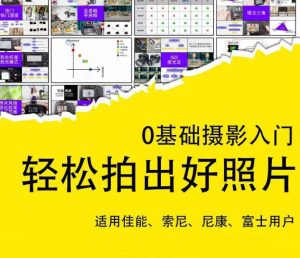 0基础摄影入门,轻松拍出好照片(适用佳能、索尼、尼康、富士用户)-优品网赚资源库