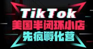 疯人院·TikTok美国半闭环小店孵化营，抢占TikTok美国蓝海市场，开店、运营、带货、投流全实操-优品网赚资源库