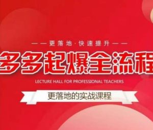 互力-多多新品打爆全流程，拼多多14天拉搜索自然流量，更落地·快速提升-优品网赚资源库