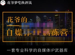 花爷的自媒体IP训练营【14期】,一套专业科学的自媒体IP武器库（更新2023年3月）-优品网赚资源库