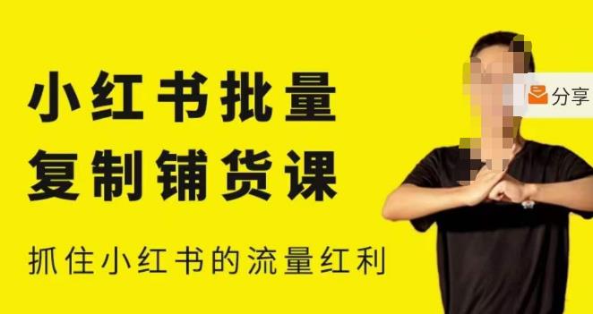 张宾·小红书批量复制铺货课，小红书0-1快速起号变现玩法，抓住小红书的流量红利（更新2023年3月）-优品网赚资源库
