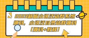 2023新版小说泛站群系统源码，小说泛目录站群源码【源码+教程】-优品网赚资源库