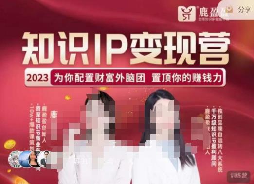 鹿盈盈-知识IP变现实操营,普通人可复制的知识产品落地实操课,带你打通知识IP变现底层逻辑-优品网赚资源库