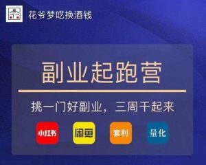 花爷-副业起跑营第2期，挑一门好副业，三周干起来（闲鱼｜小红书｜量化｜套利）-优品网赚资源库