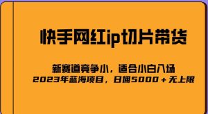 2023爆火的快手网红IP切片，号称日佣5000＋的蓝海项目，二驴的独家授权-优品网赚资源库