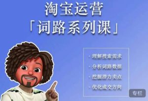 照顾酱·词路篇，手把手带你理解关键词背后的需求，想要做好淘宝，就必须理解词路-优品网赚资源库